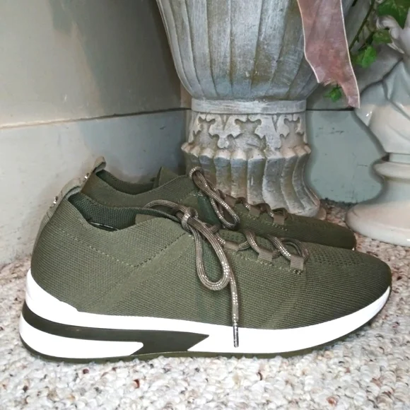 Stylish Olive Green Knit Sneakers Ecoalf Sanford Knitting Sneakers Man Urban Green | Ferwer main image 4